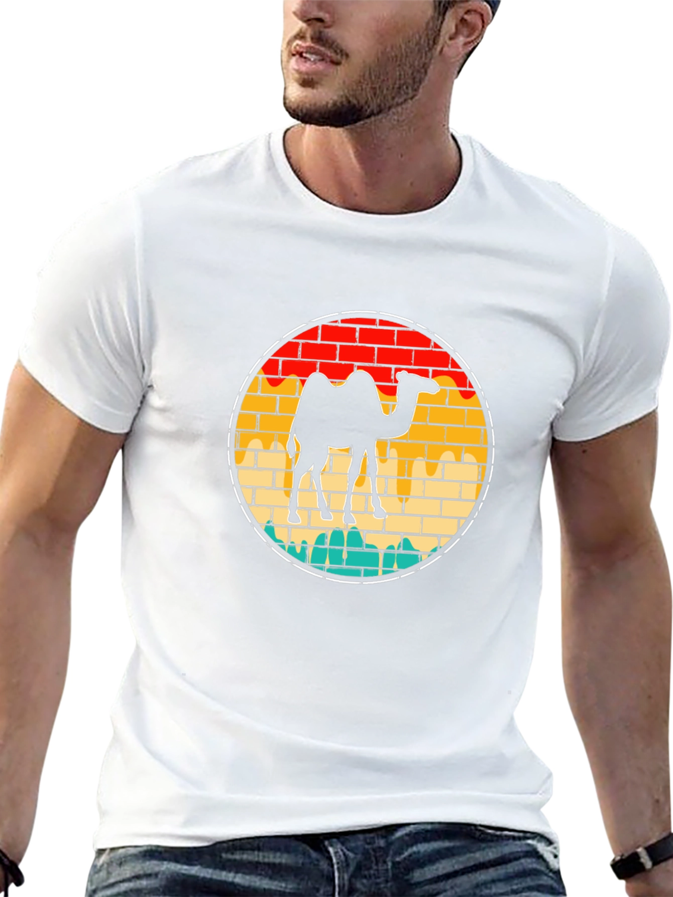 Retro Camel Graphic T-Shirt