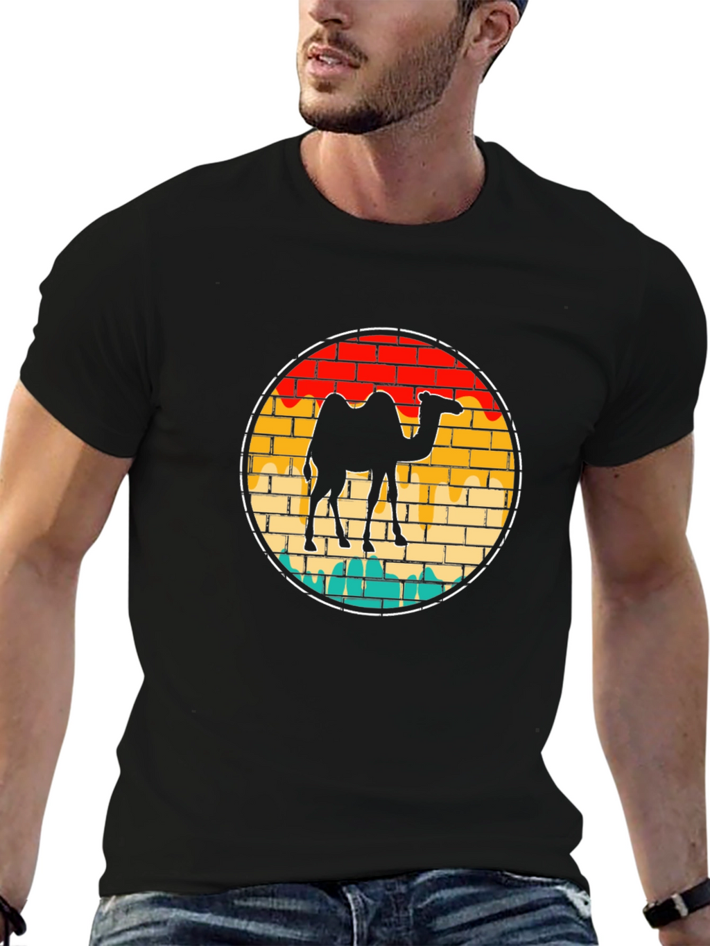 Retro Camel Graphic T-Shirt