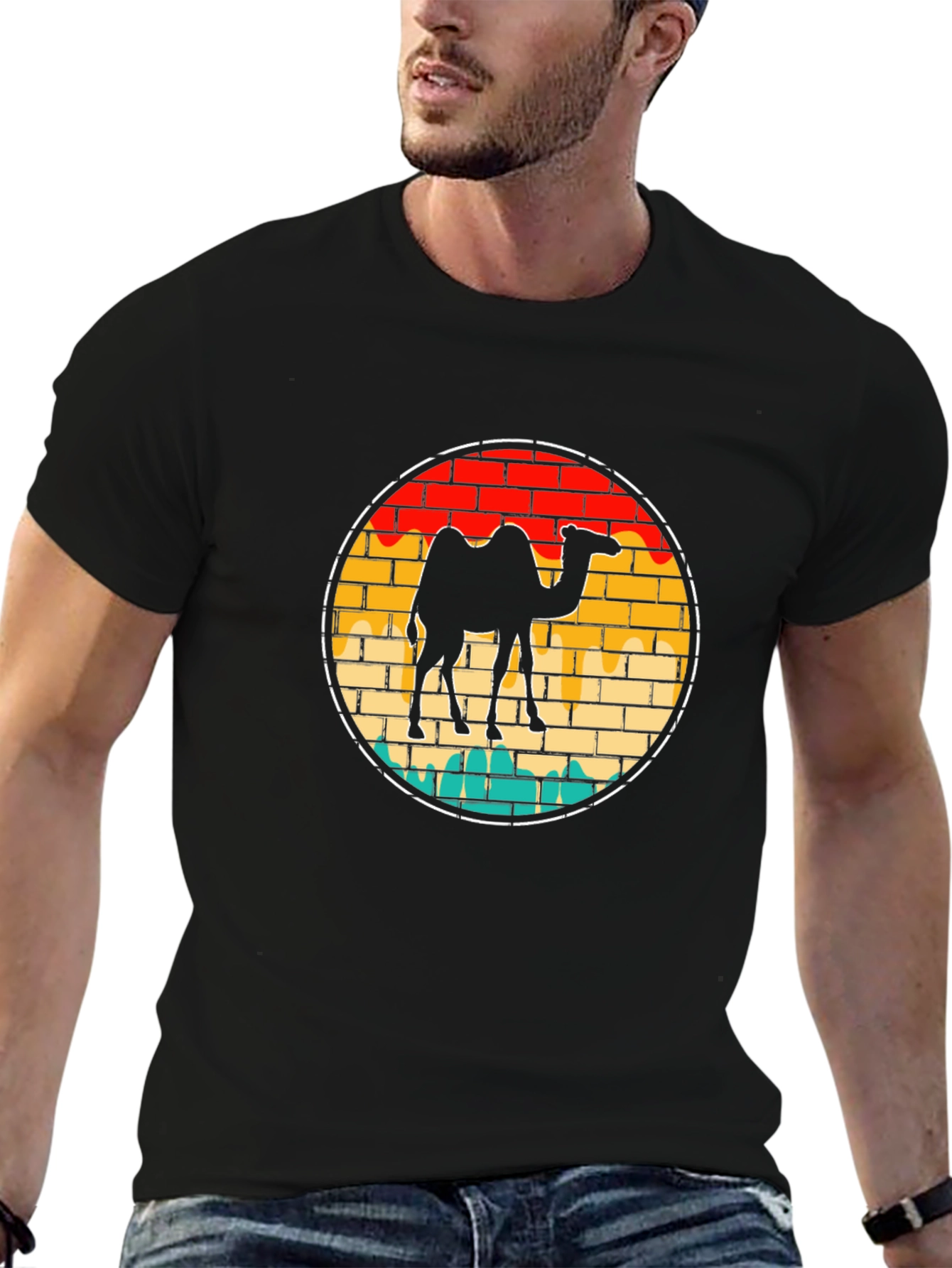 Retro Camel Graphic T-Shirt