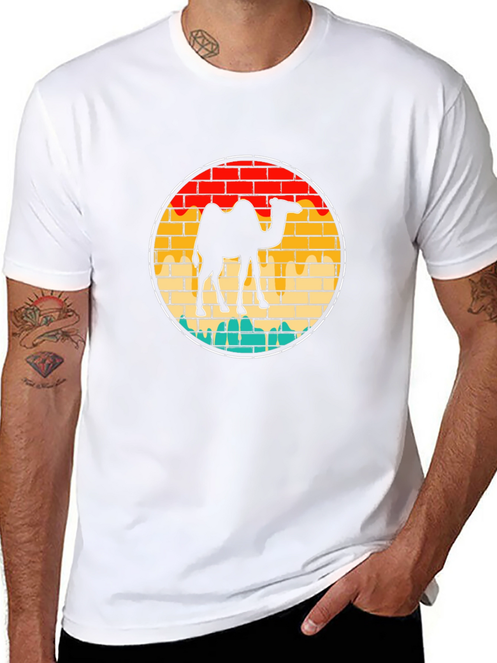 Retro Camel Graphic T-Shirt