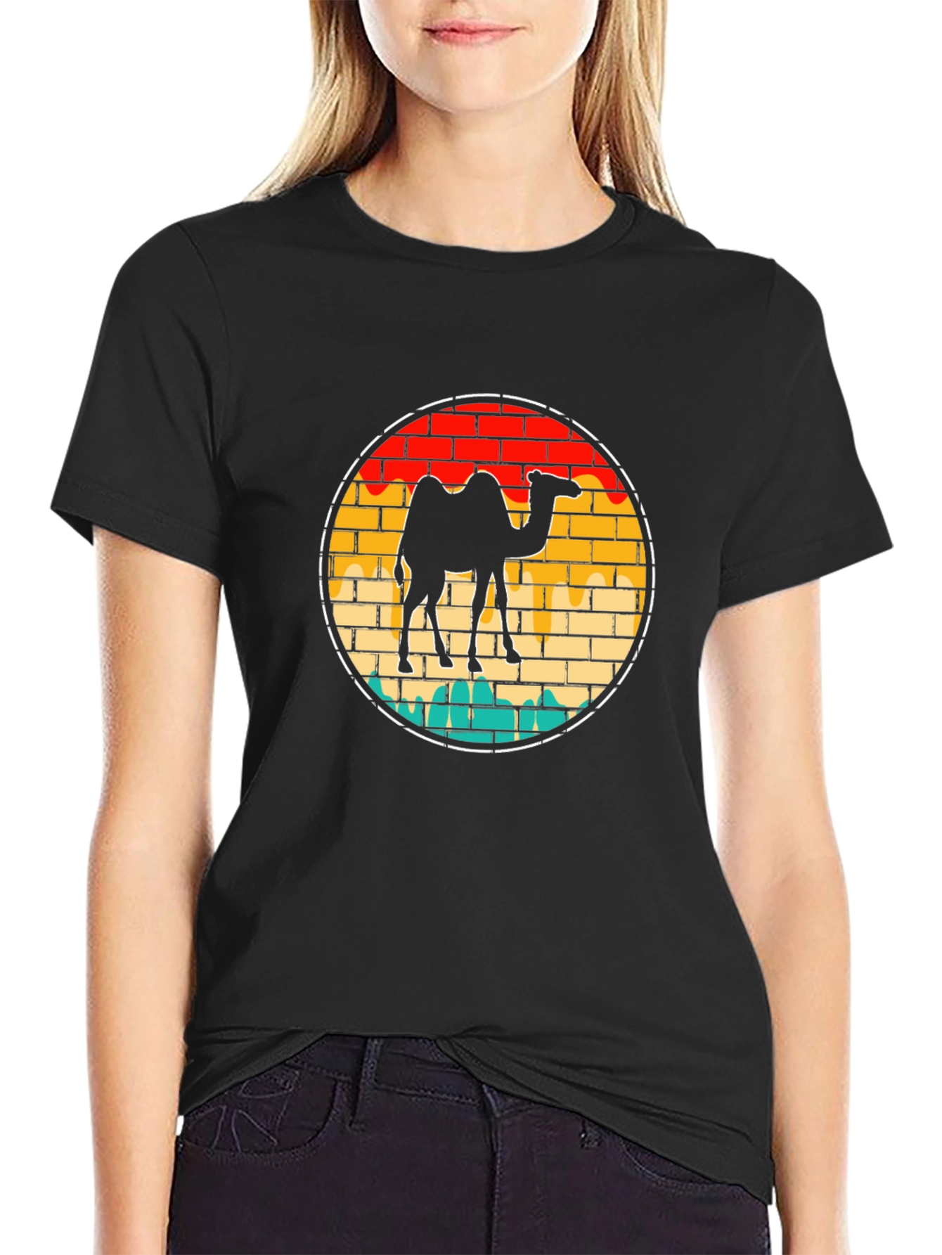 Retro Camel Graphic T-Shirt