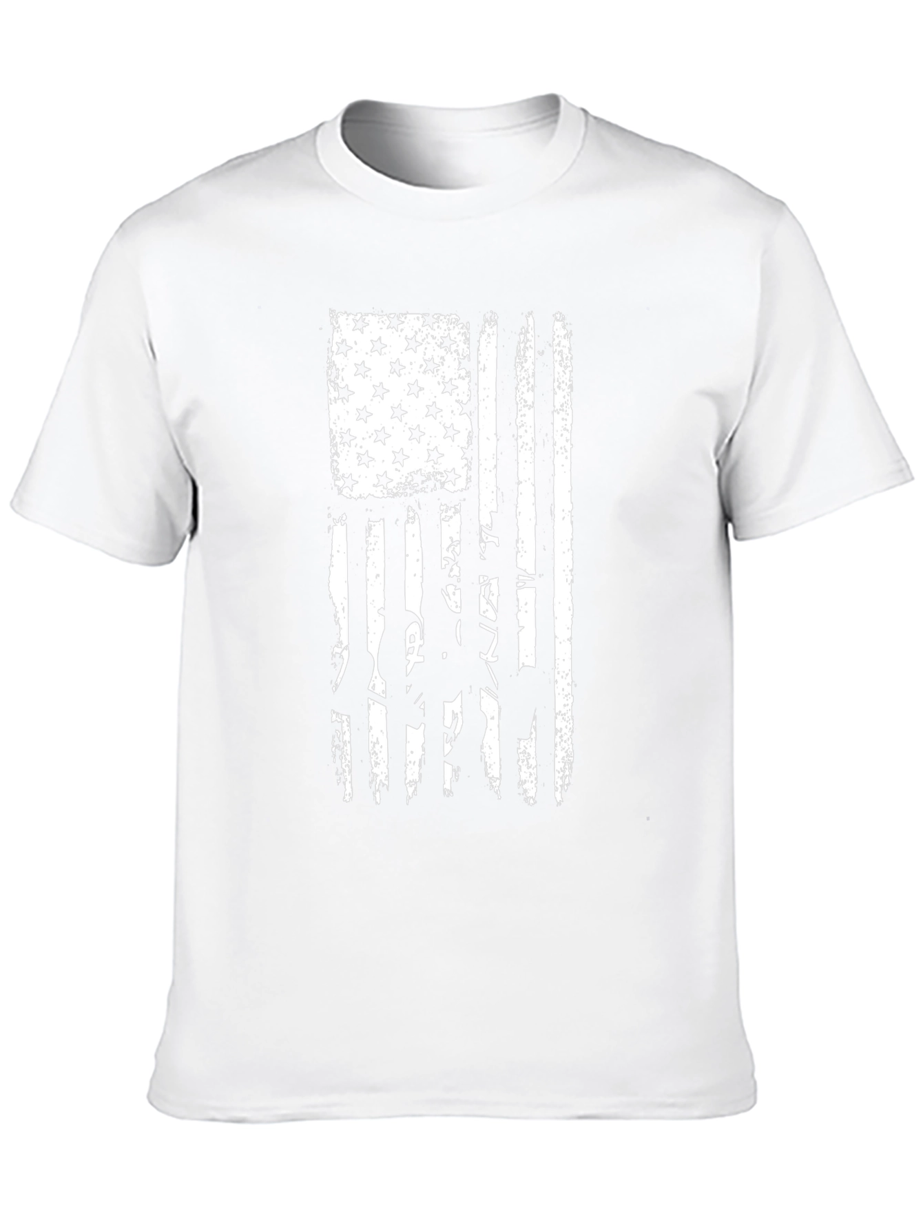 American Flag Cowboy T-Shirt - Black