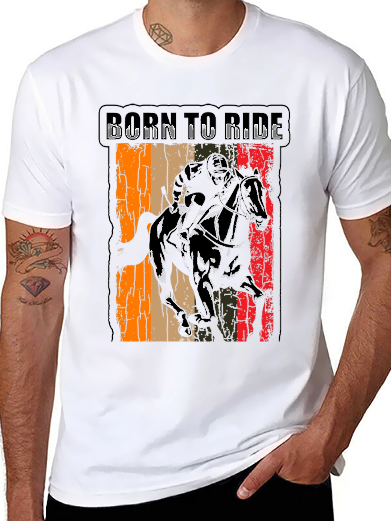 Born to Ride Graphic Tee - Equestrian Style