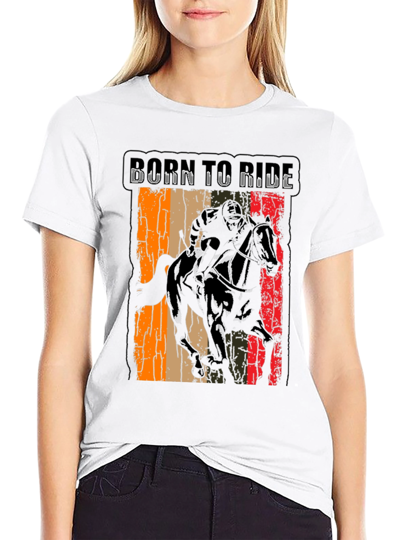 Born to Ride Graphic Tee - Equestrian Style