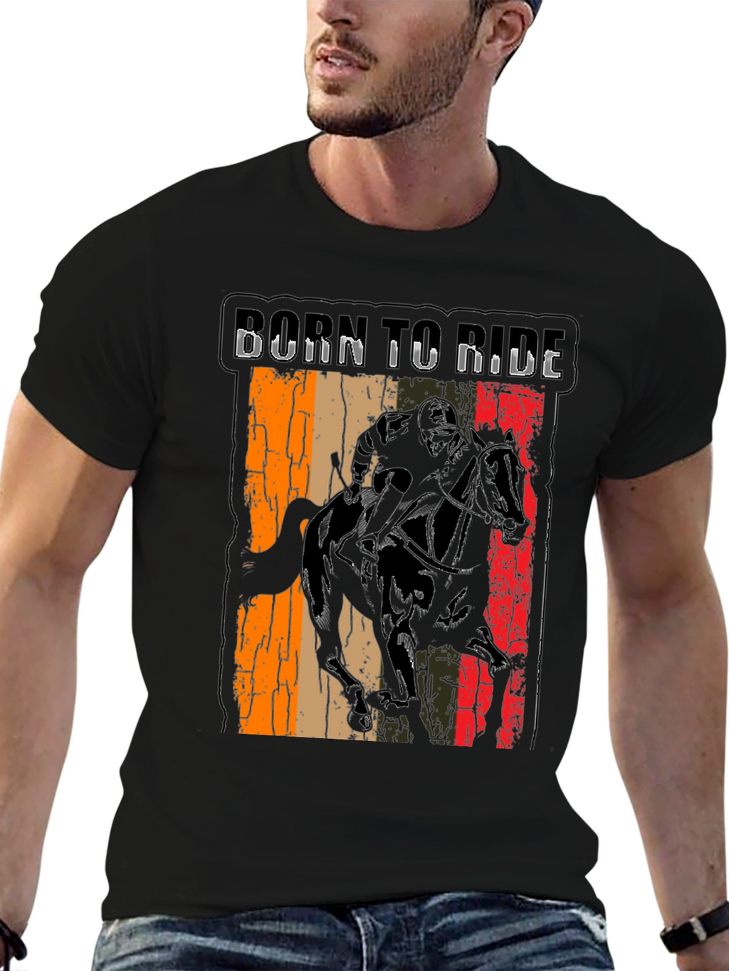 Born to Ride Graphic Tee - Equestrian Style
