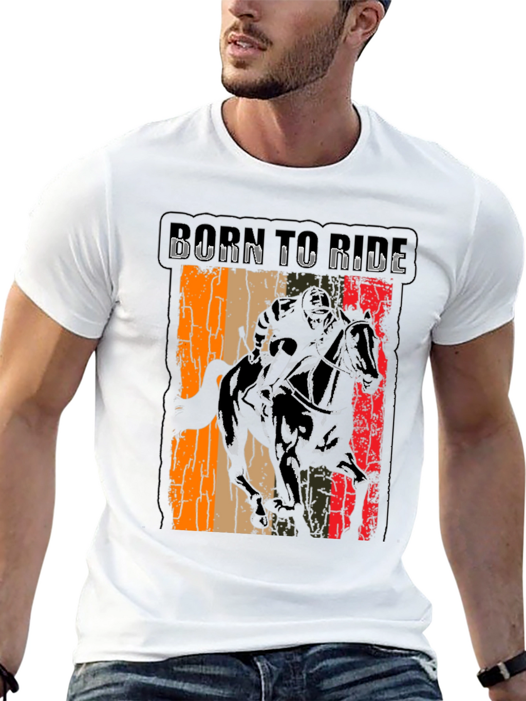 Born to Ride Graphic Tee - Equestrian Style