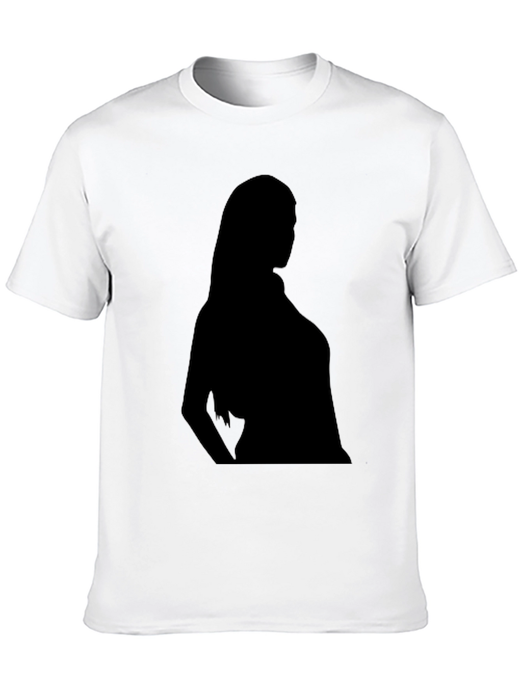 Silhouette Graphic Tee - Classic Black Cotton T-Shirt