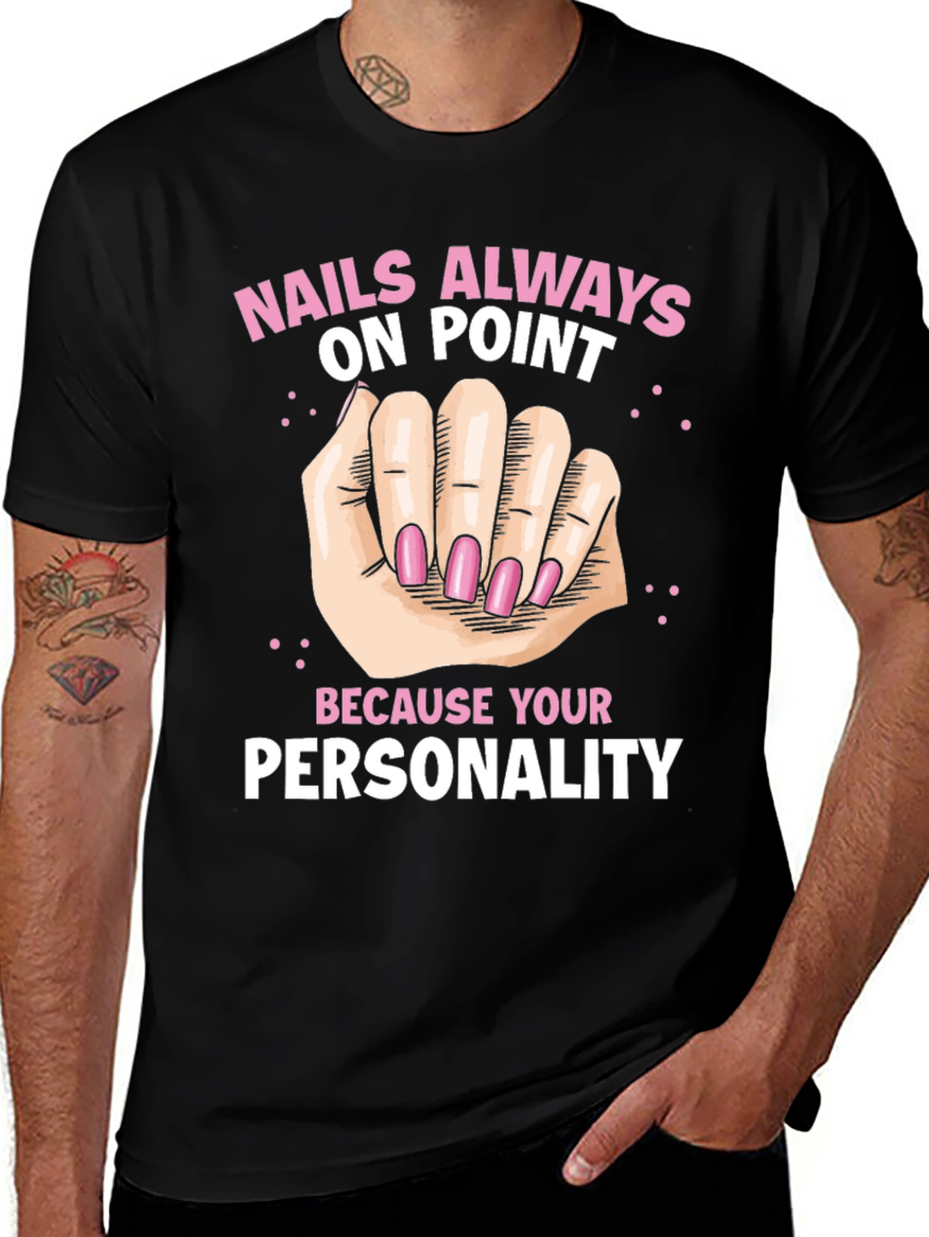 Nails Always On Point Graphic T-Shirt
