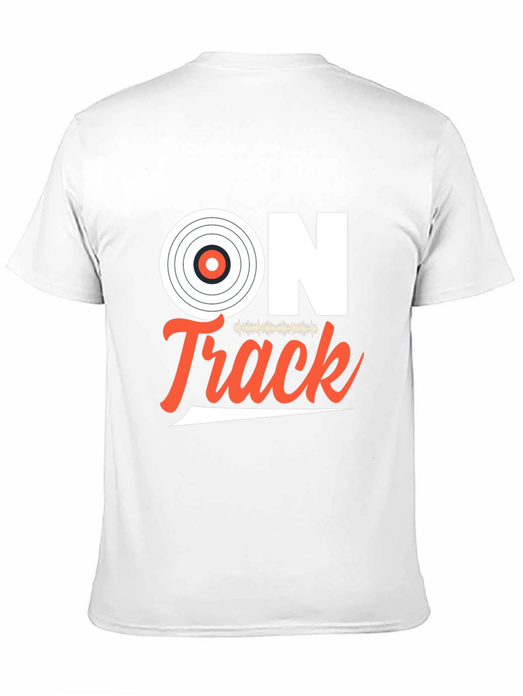 On Track Vinyl Record Graphic T-Shirt