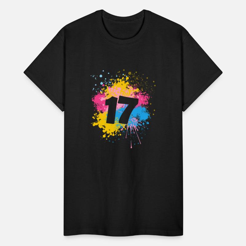 17th Birthday Color Paint Splash Birthday Party |