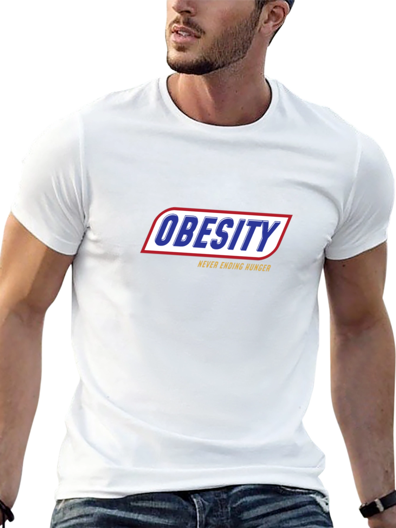 Obesity Never Ending Hunger Black T-Shirt