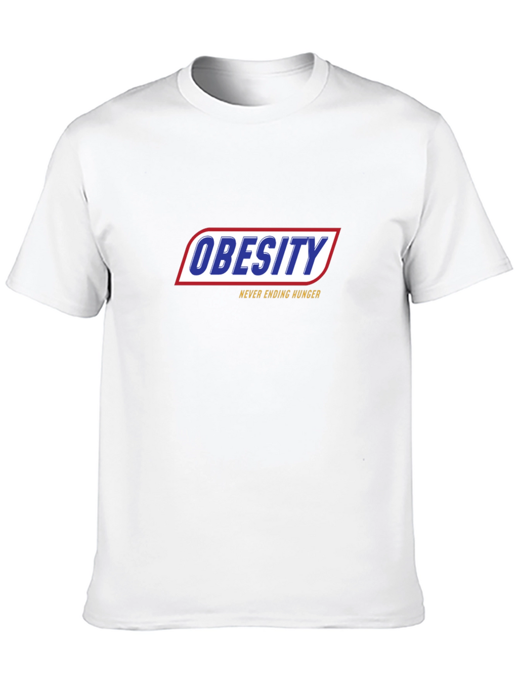 Obesity Never Ending Hunger Black T-Shirt