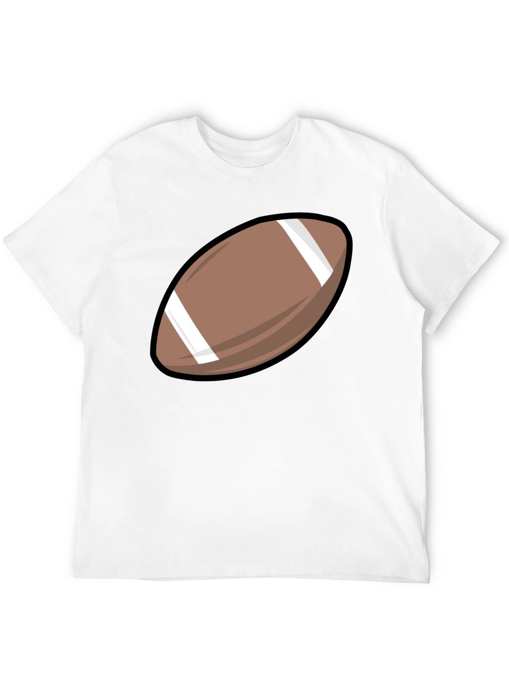 Football Graphic Tee - Black Cotton Shirt