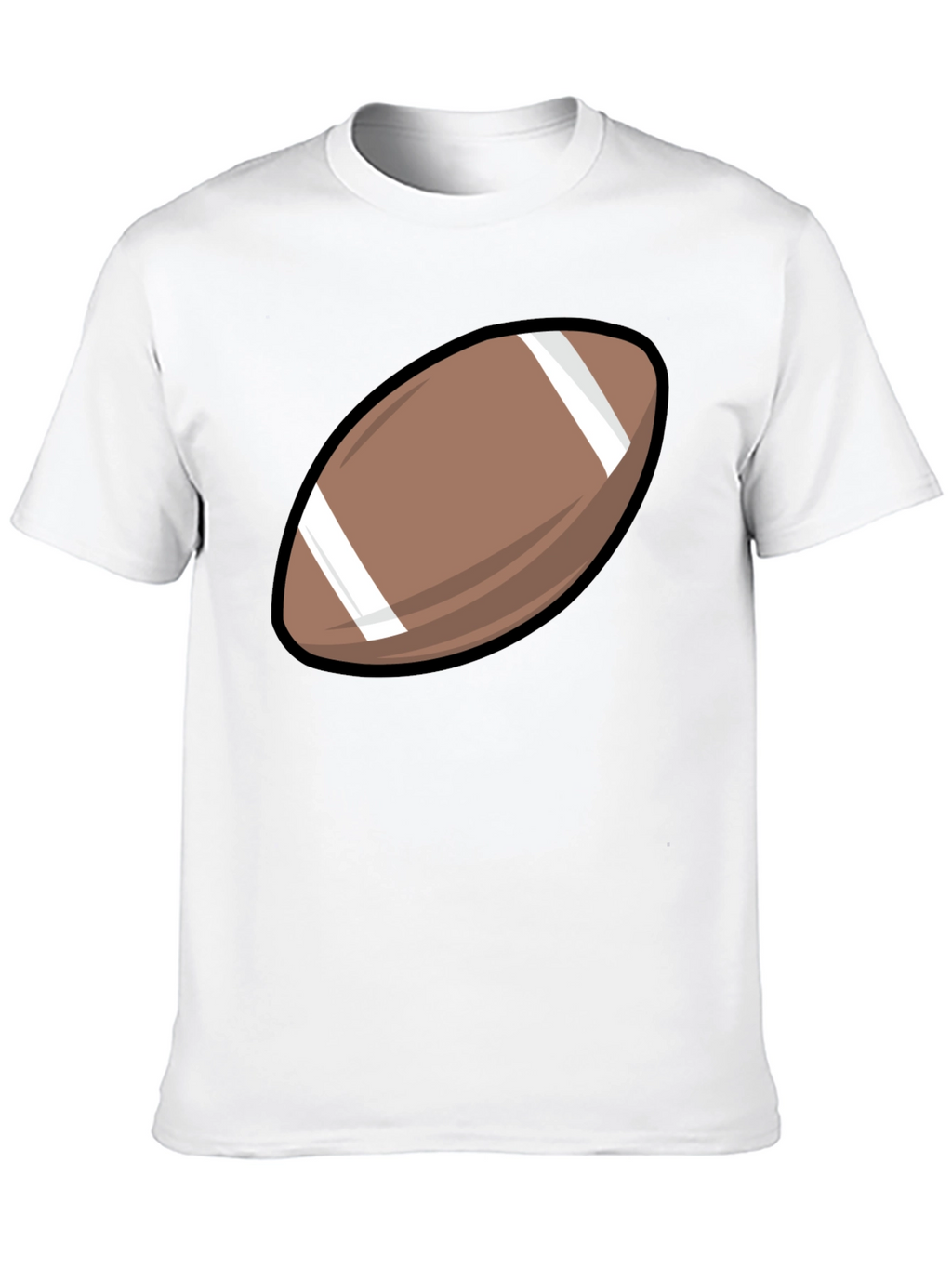 Football Graphic Tee - Black Cotton Shirt