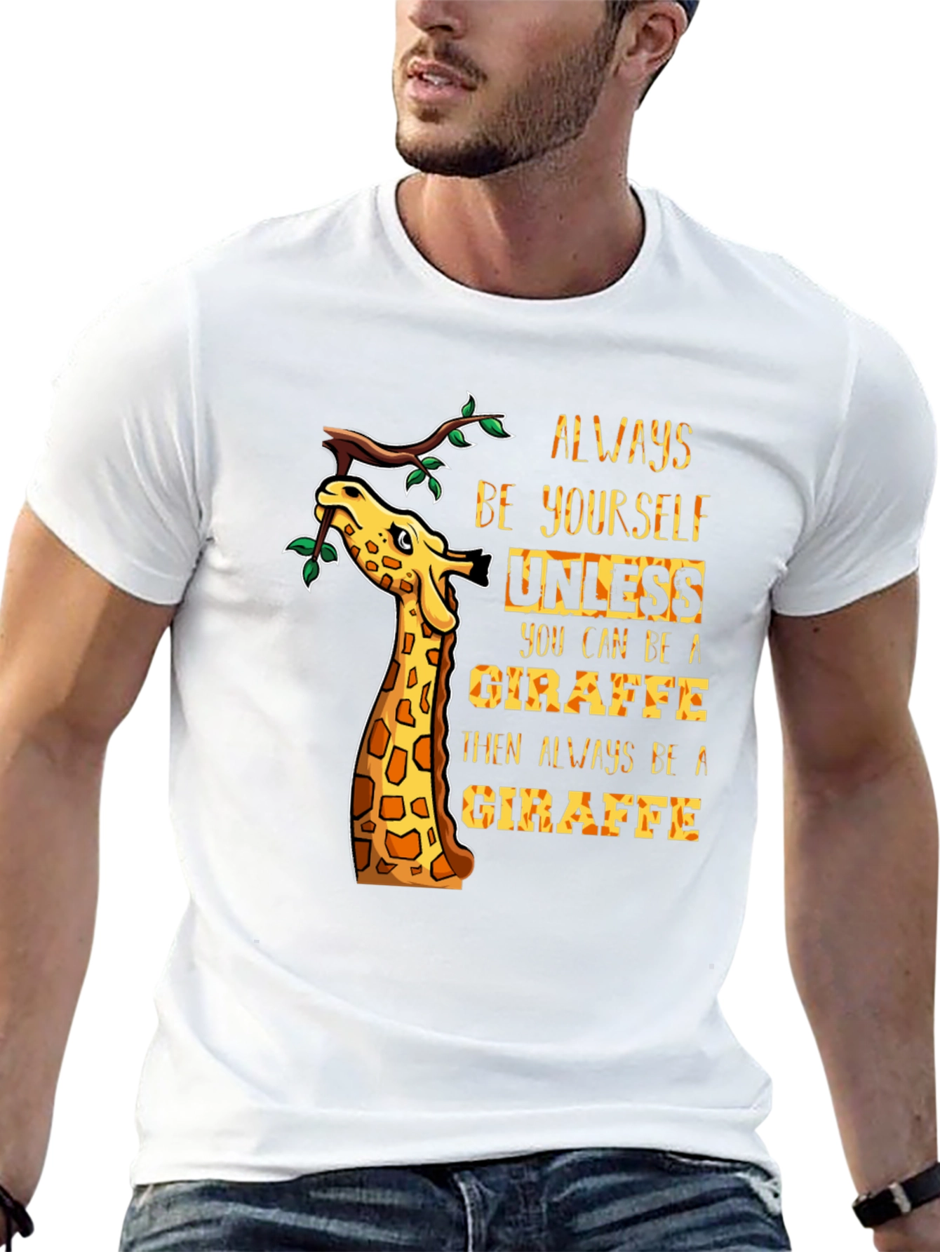 Always Be Yourself Giraffe Graphic Tee