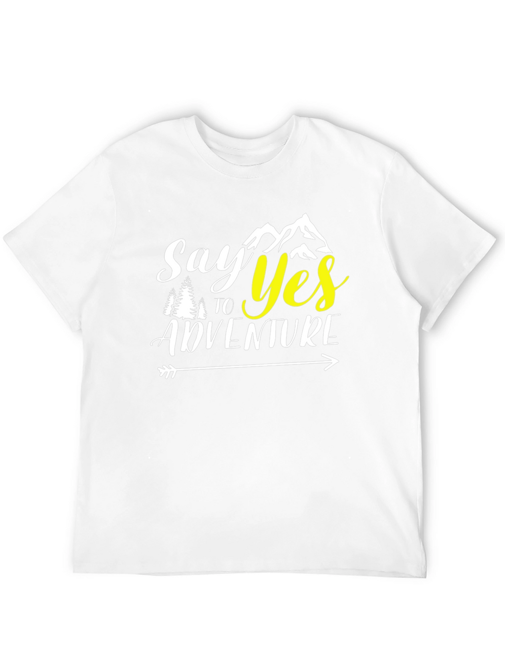 Say Yes to Adventure Black Graphic T-Shirt
