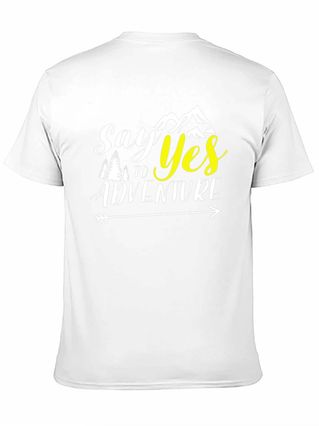 Say Yes to Adventure Black Graphic T-Shirt