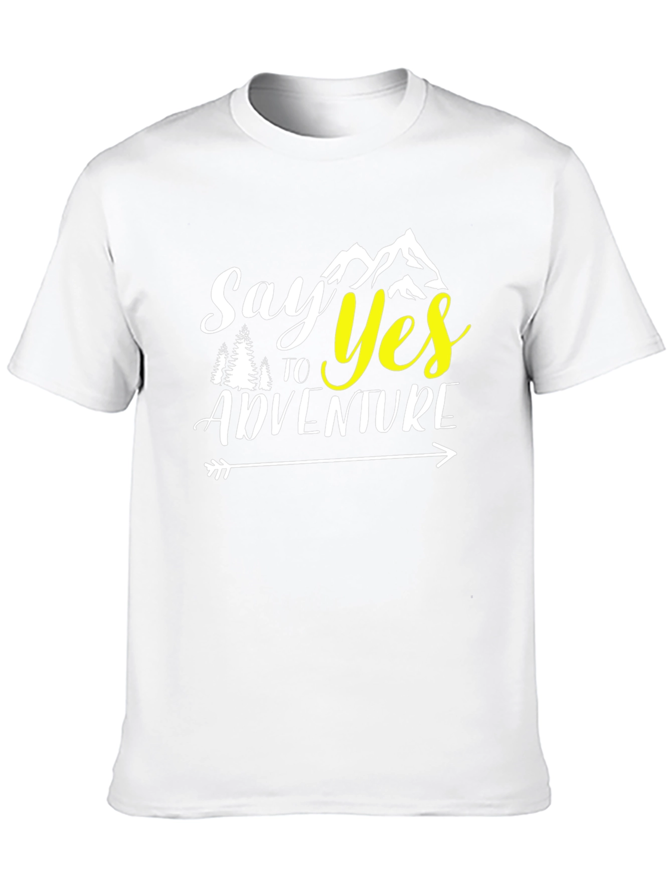 Say Yes to Adventure Black Graphic T-Shirt