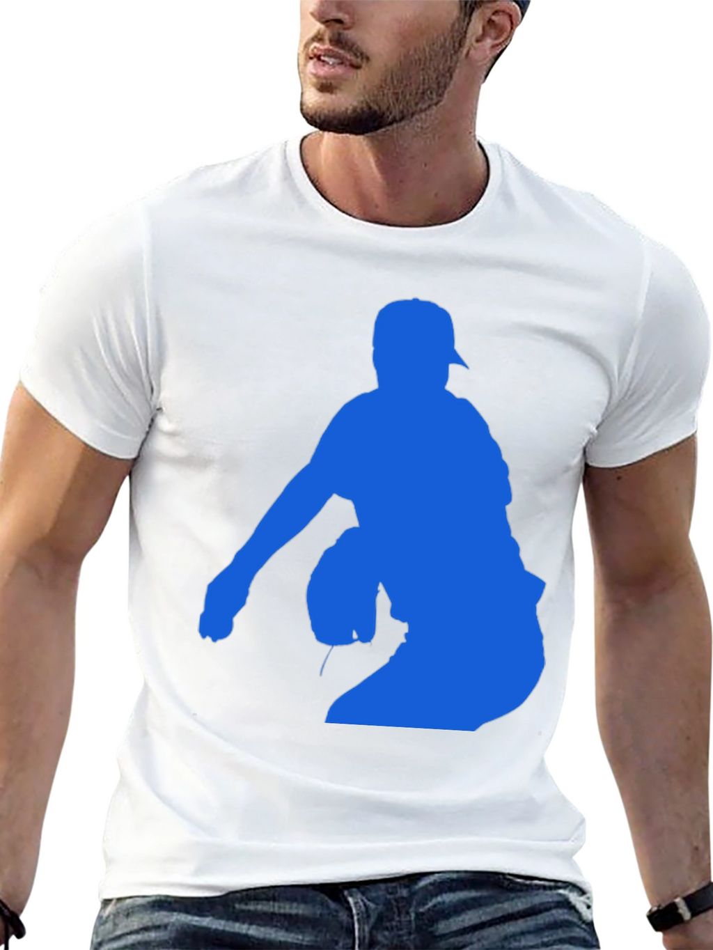 Baseball Pitcher Silhouette T-Shirt
