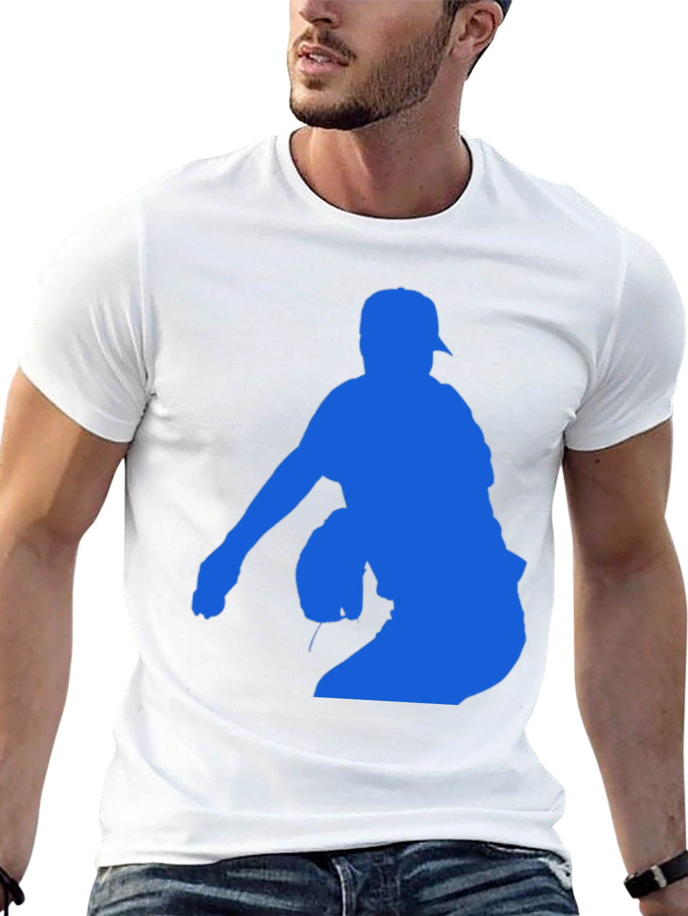 Baseball Pitcher Silhouette T-Shirt