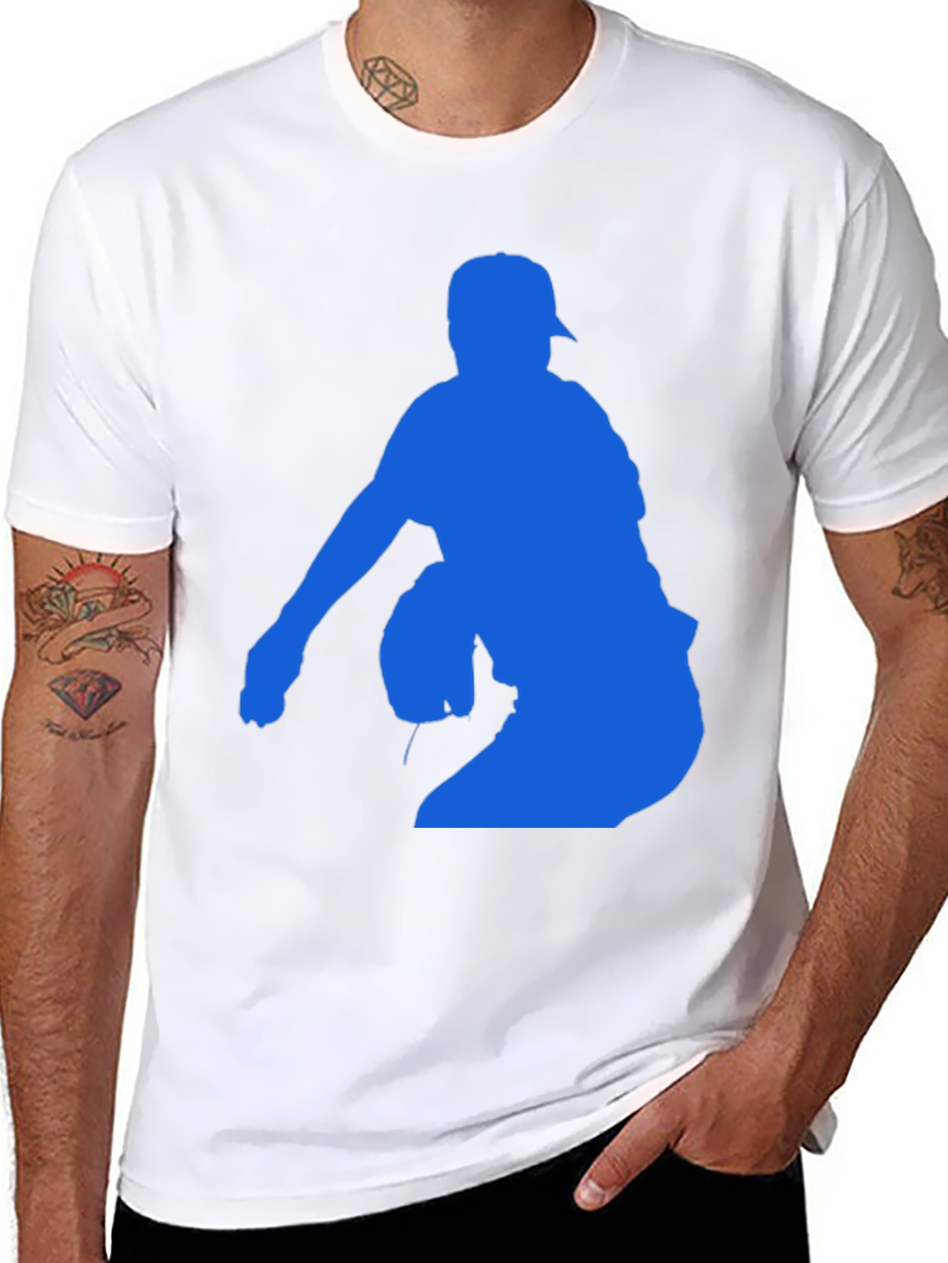 Baseball Pitcher Silhouette T-Shirt