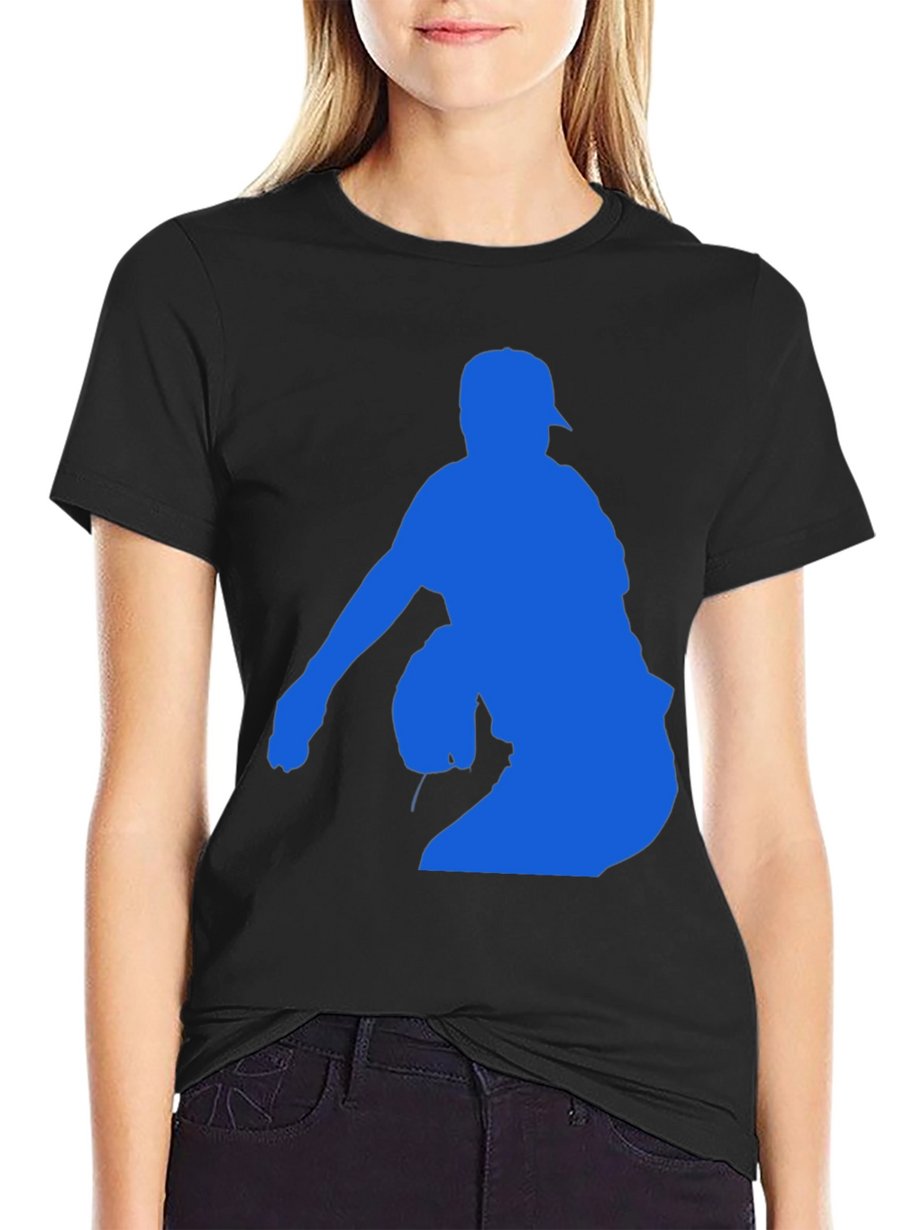 Baseball Pitcher Silhouette T-Shirt