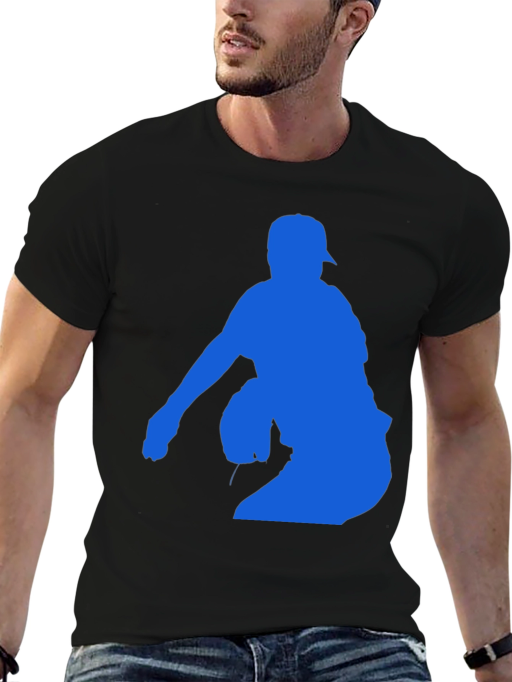 Baseball Pitcher Silhouette T-Shirt