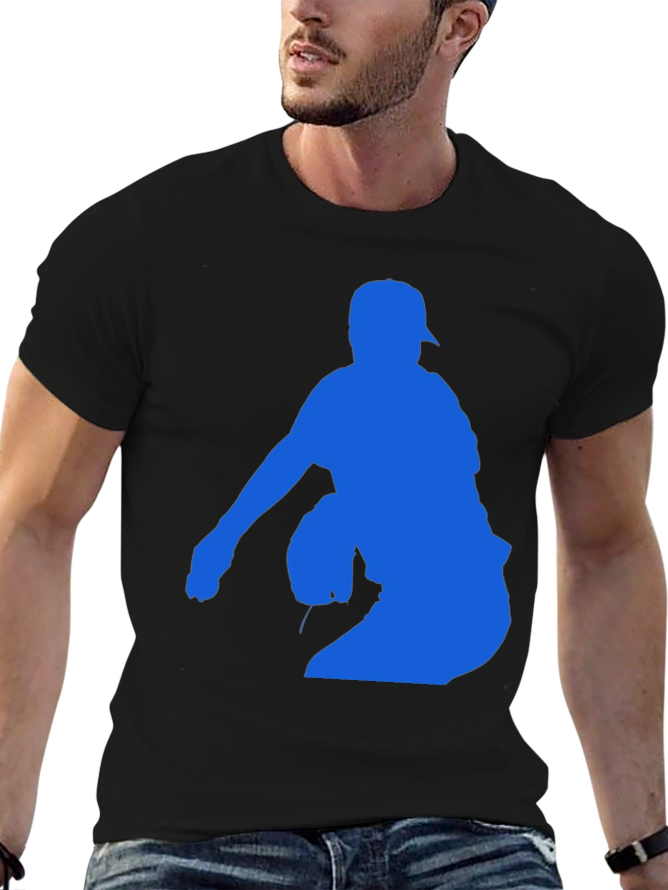 Baseball Pitcher Silhouette T-Shirt