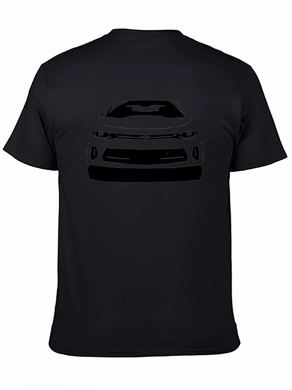 Sleek Black Car Graphic Tee - Modern Automotive Style