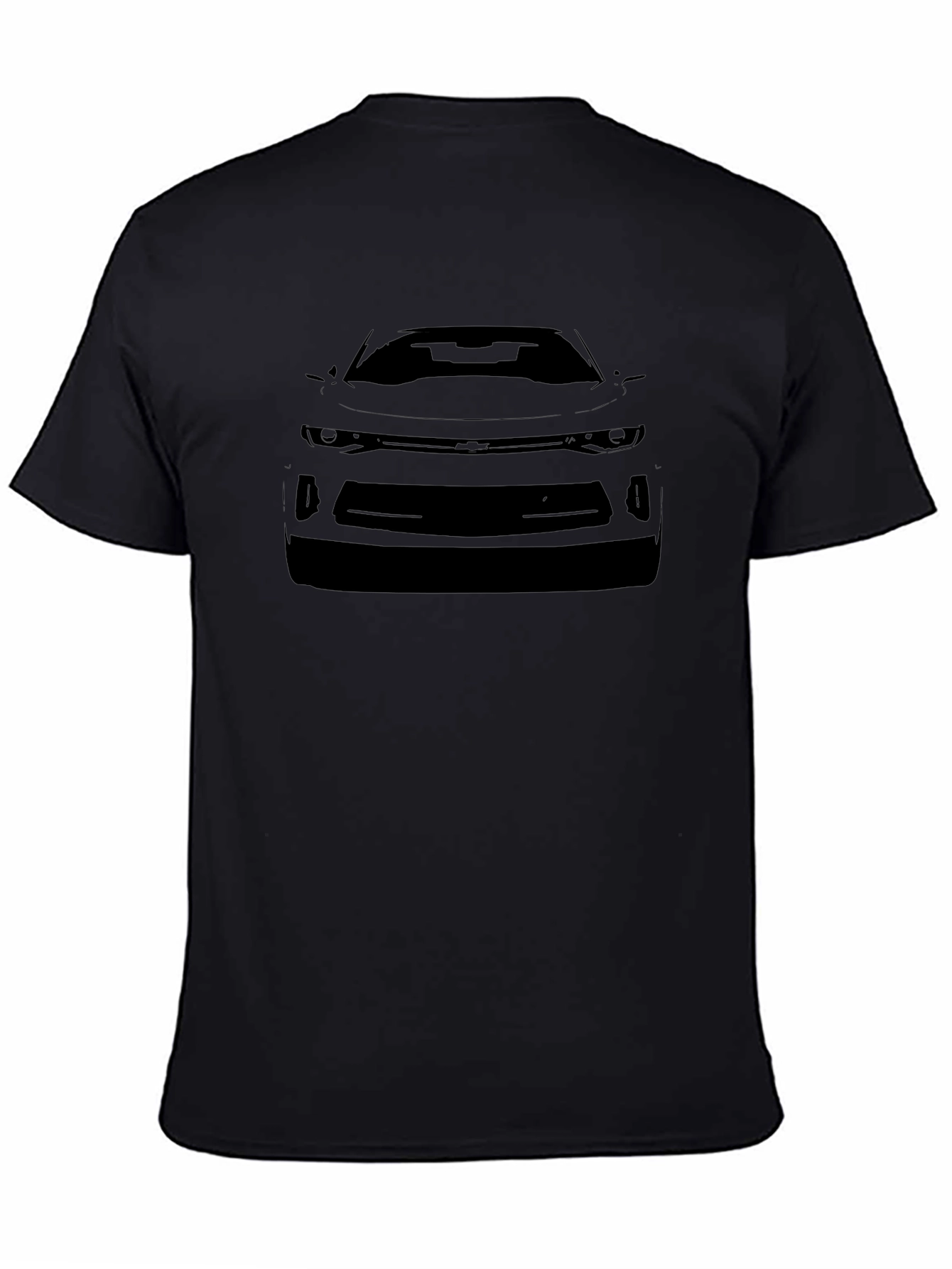 Sleek Black Car Graphic Tee - Modern Automotive Style