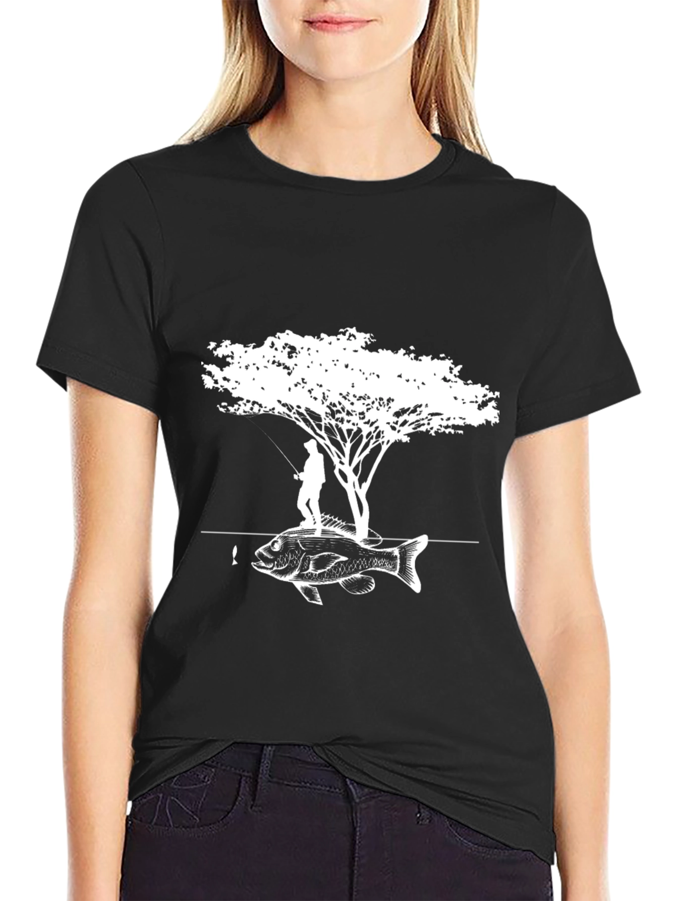 Fisherman & Fish Graphic Tee