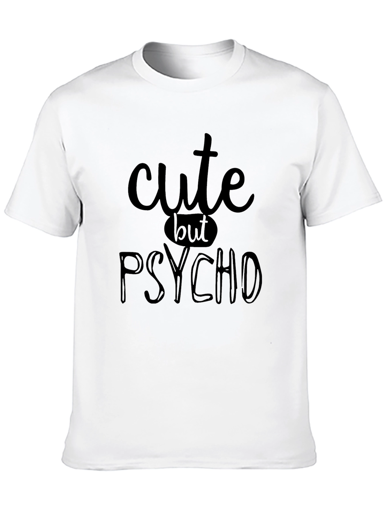 Cute But Psycho Black Graphic Tee