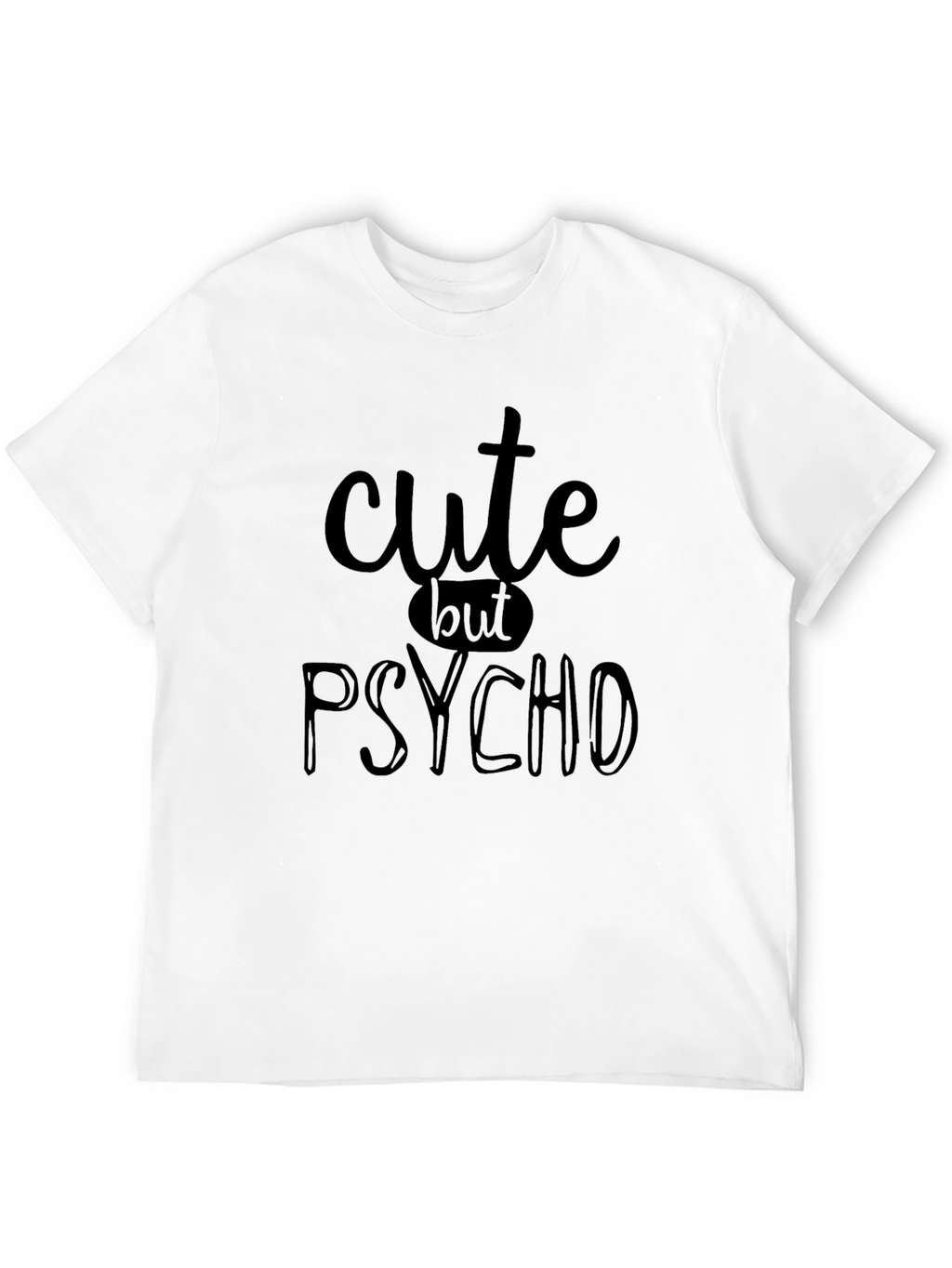 Cute But Psycho Black Graphic Tee