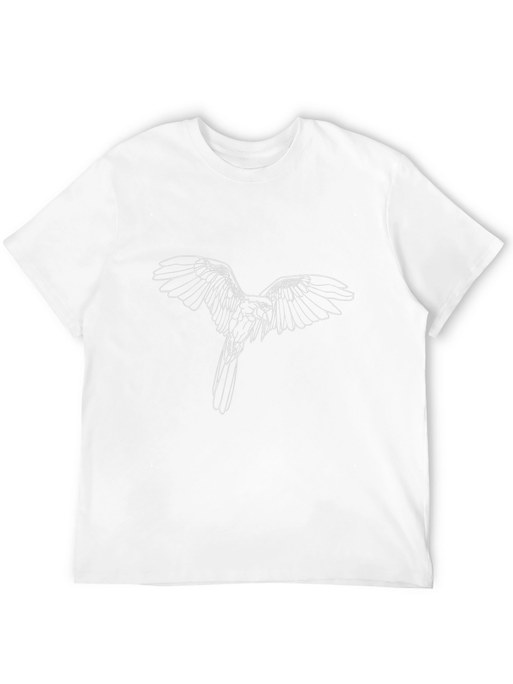 Black T-Shirt with Bird Graphic Tee