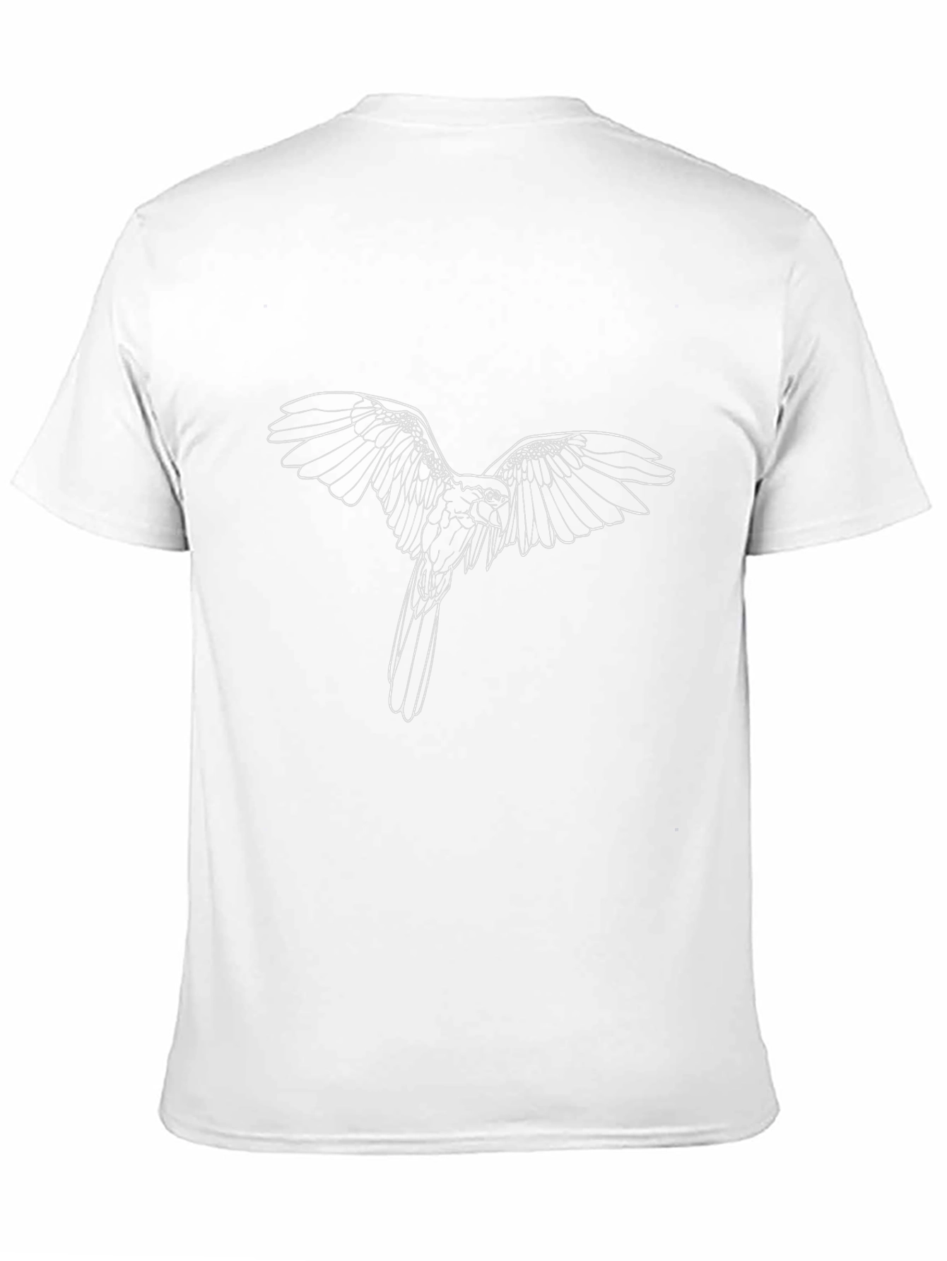 Black T-Shirt with Bird Graphic Tee