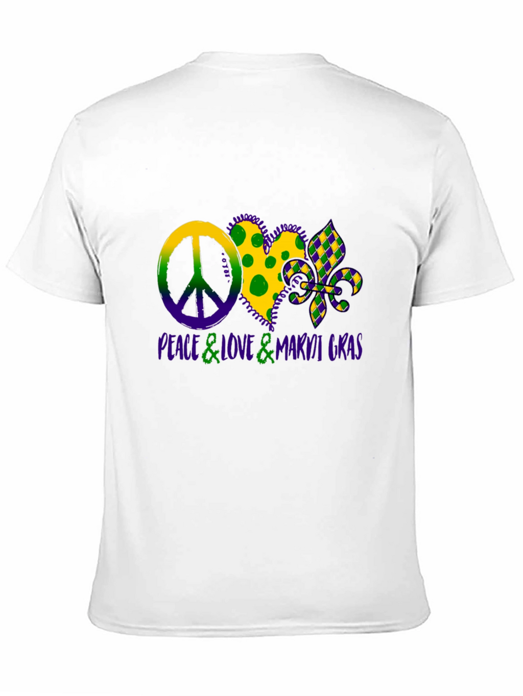 Peace Love Mardi Gras T-Shirt