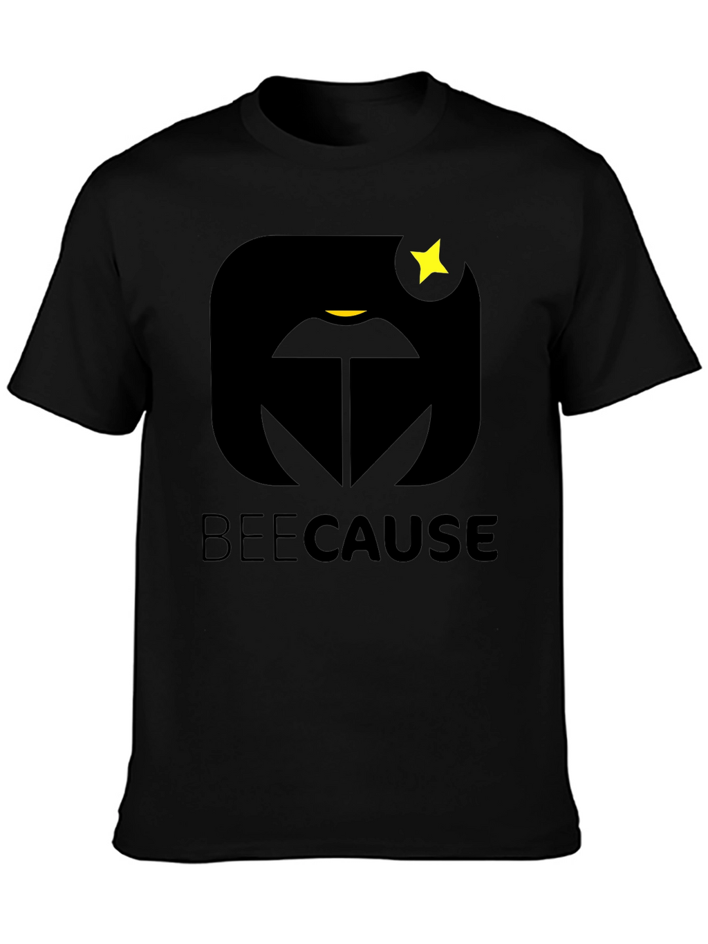 BeeCause Graphic T-Shirt - Black Modern Design