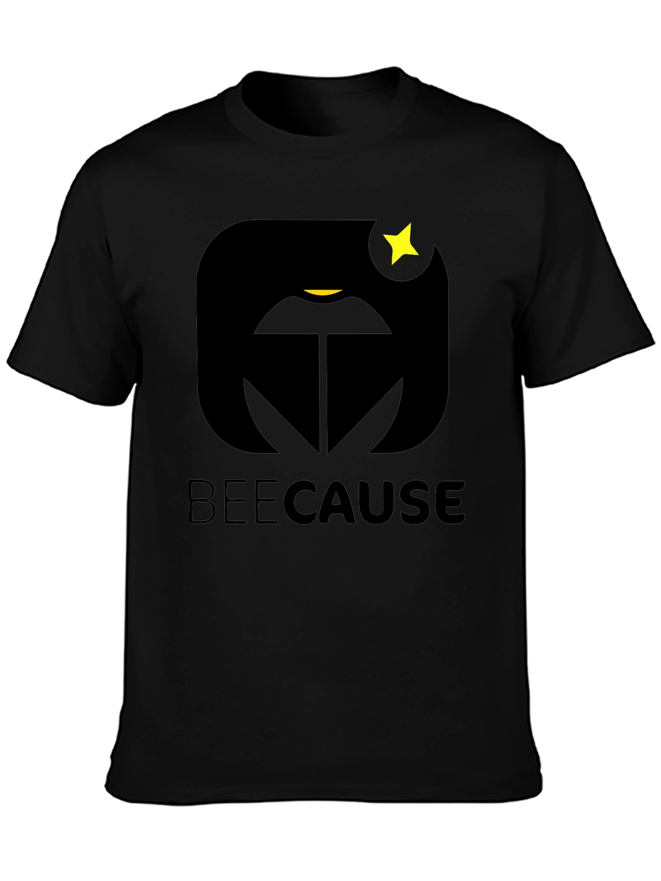BeeCause Graphic T-Shirt - Black Modern Design