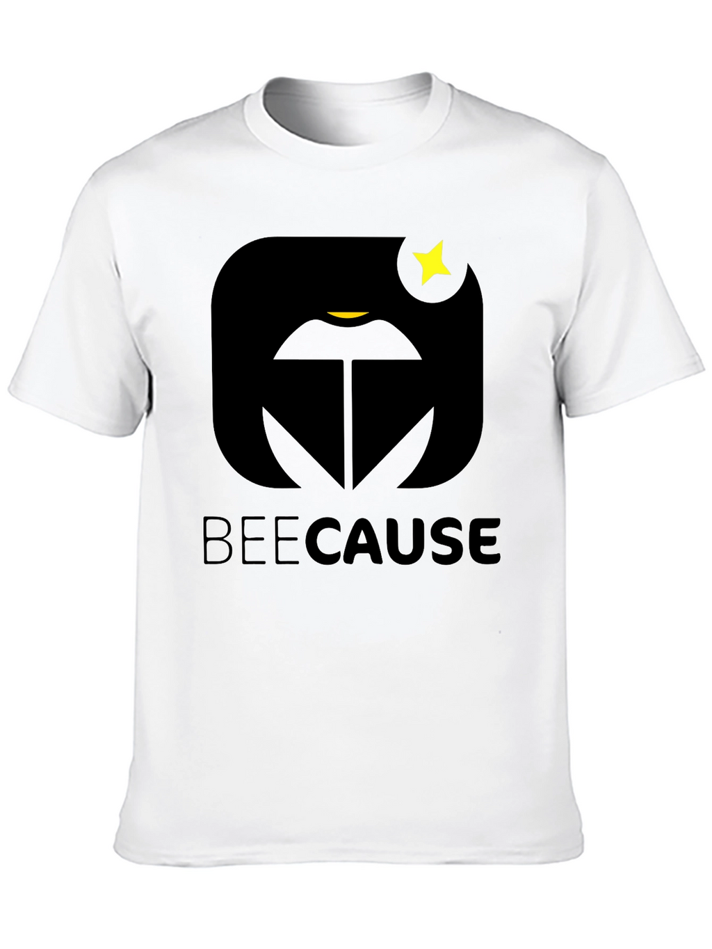 BeeCause Graphic T-Shirt - Black Modern Design