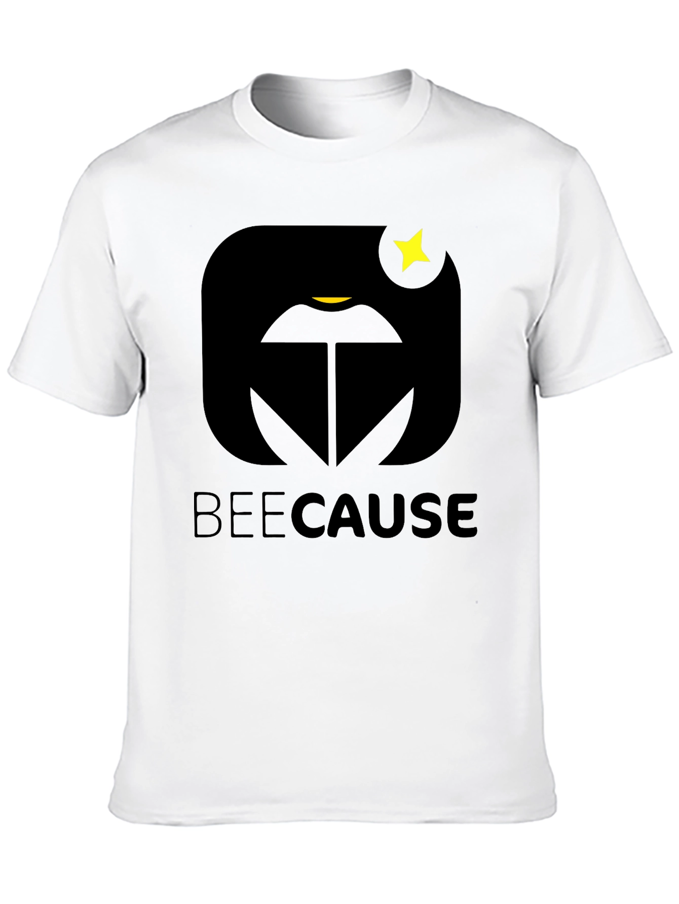 BeeCause Graphic T-Shirt - Black Modern Design