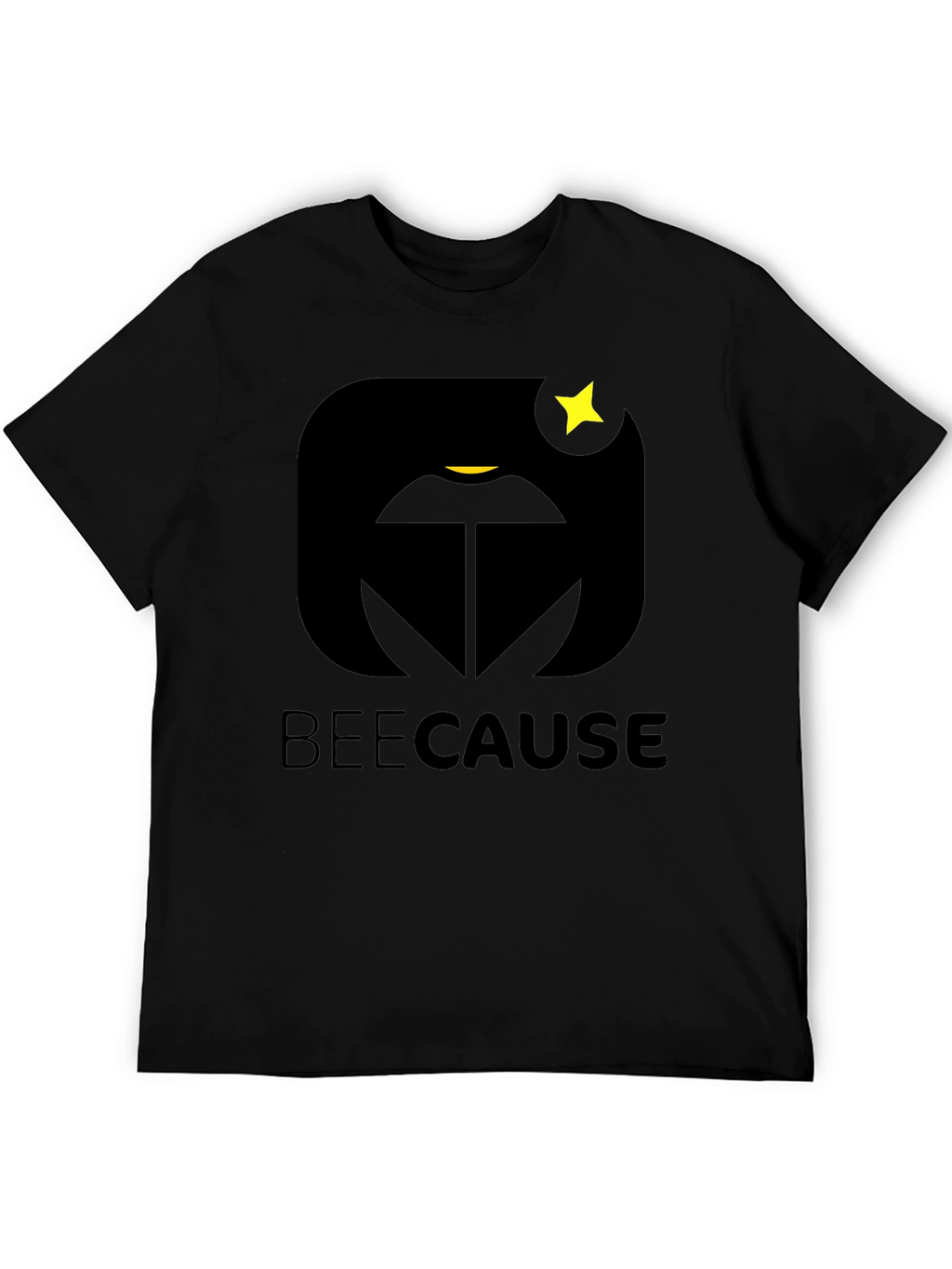 BeeCause Graphic T-Shirt - Black Modern Design