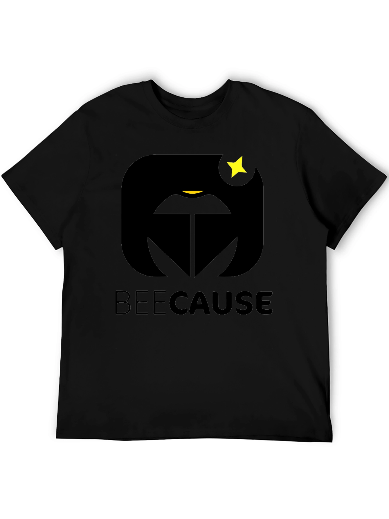 BeeCause Graphic T-Shirt - Black Modern Design
