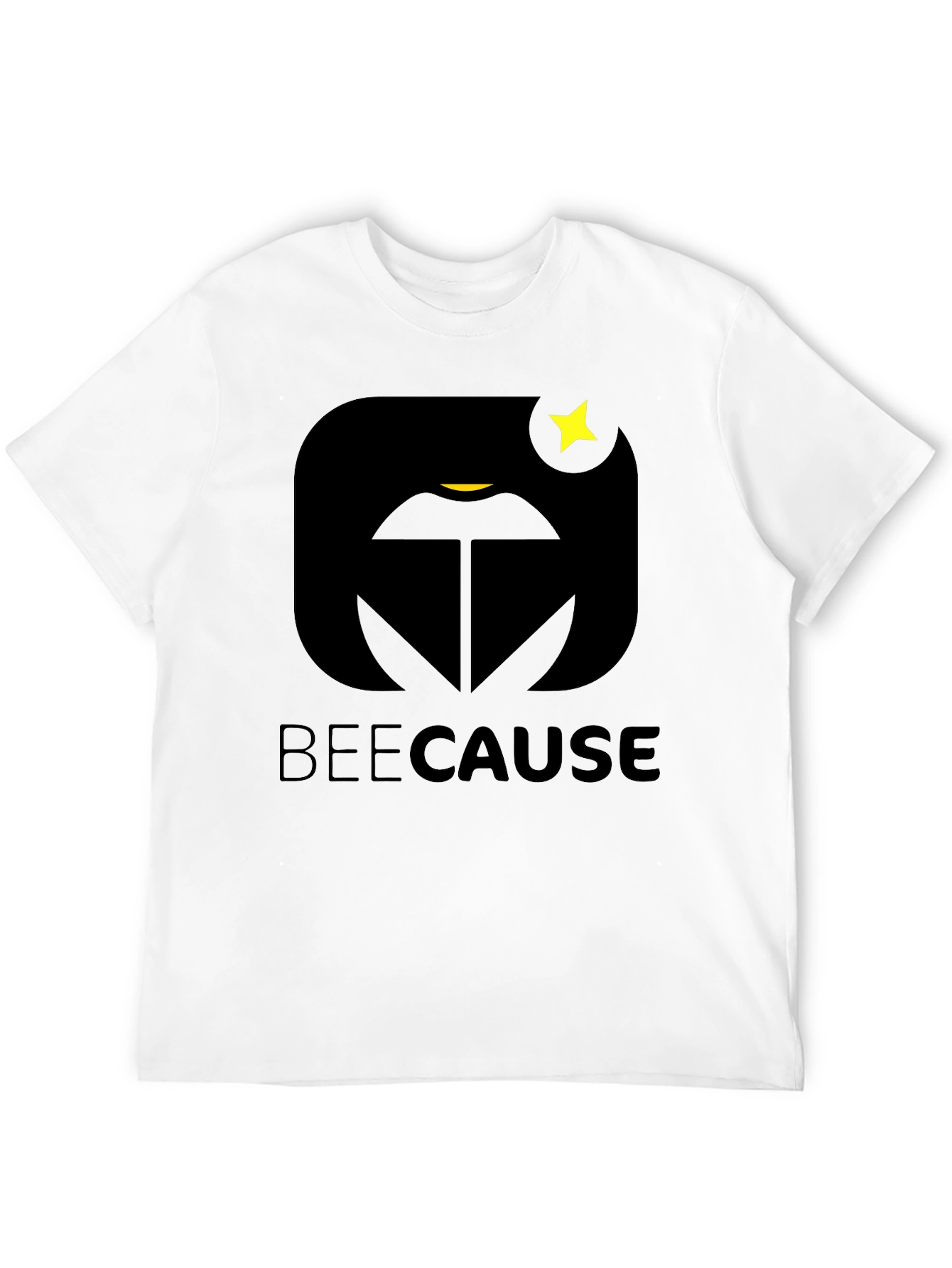 BeeCause Graphic T-Shirt - Black Modern Design
