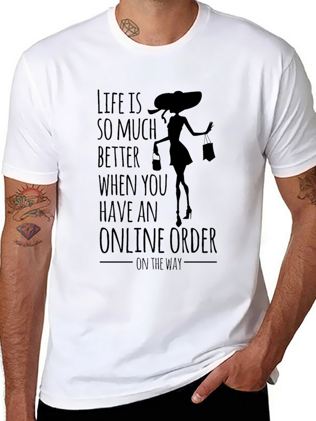 Online Shopping T-Shirt: Life is Better