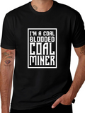 Coal Blooded Coal Miner Graphic T-Shirt