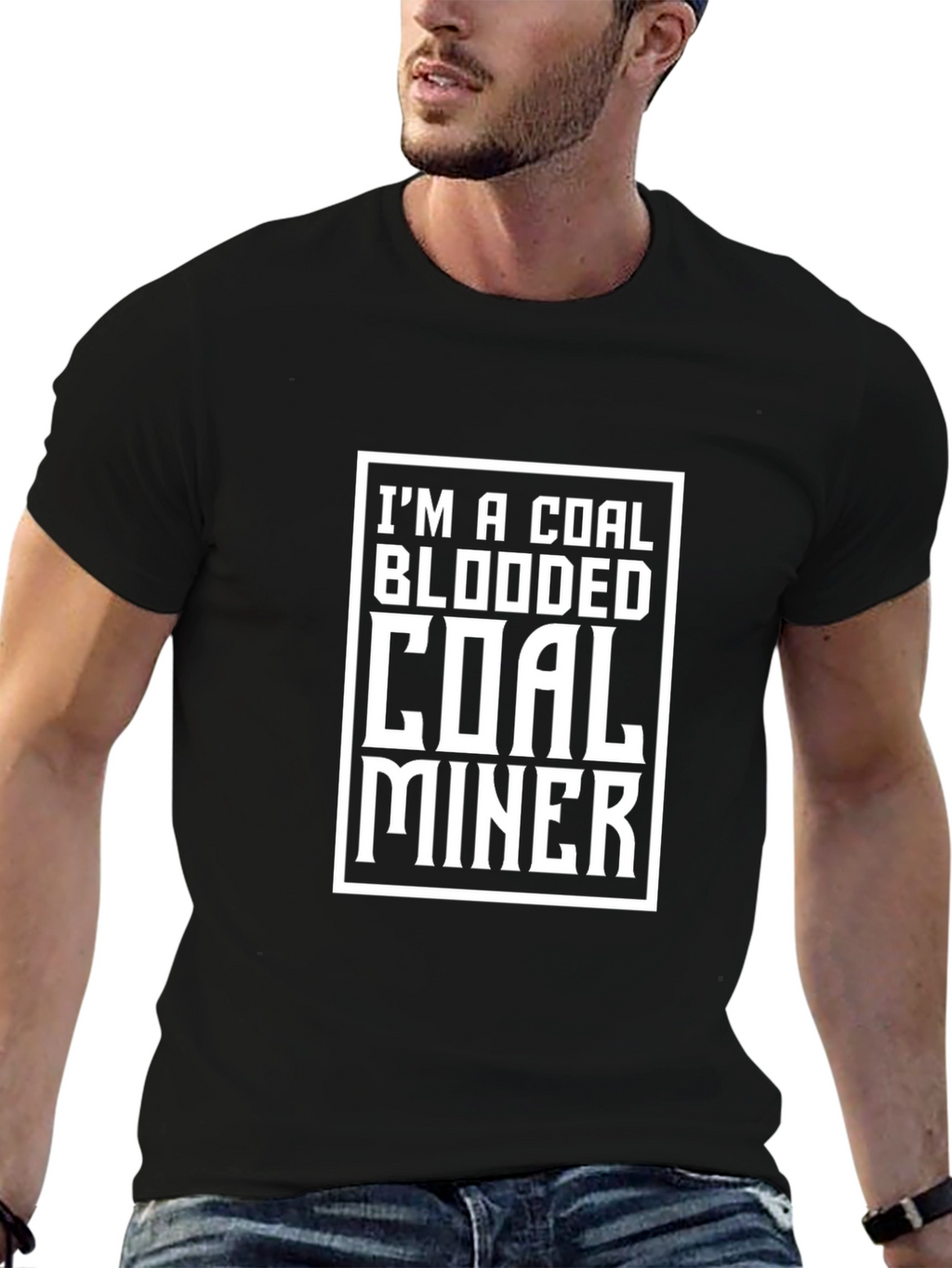 Coal Blooded Coal Miner Graphic T-Shirt