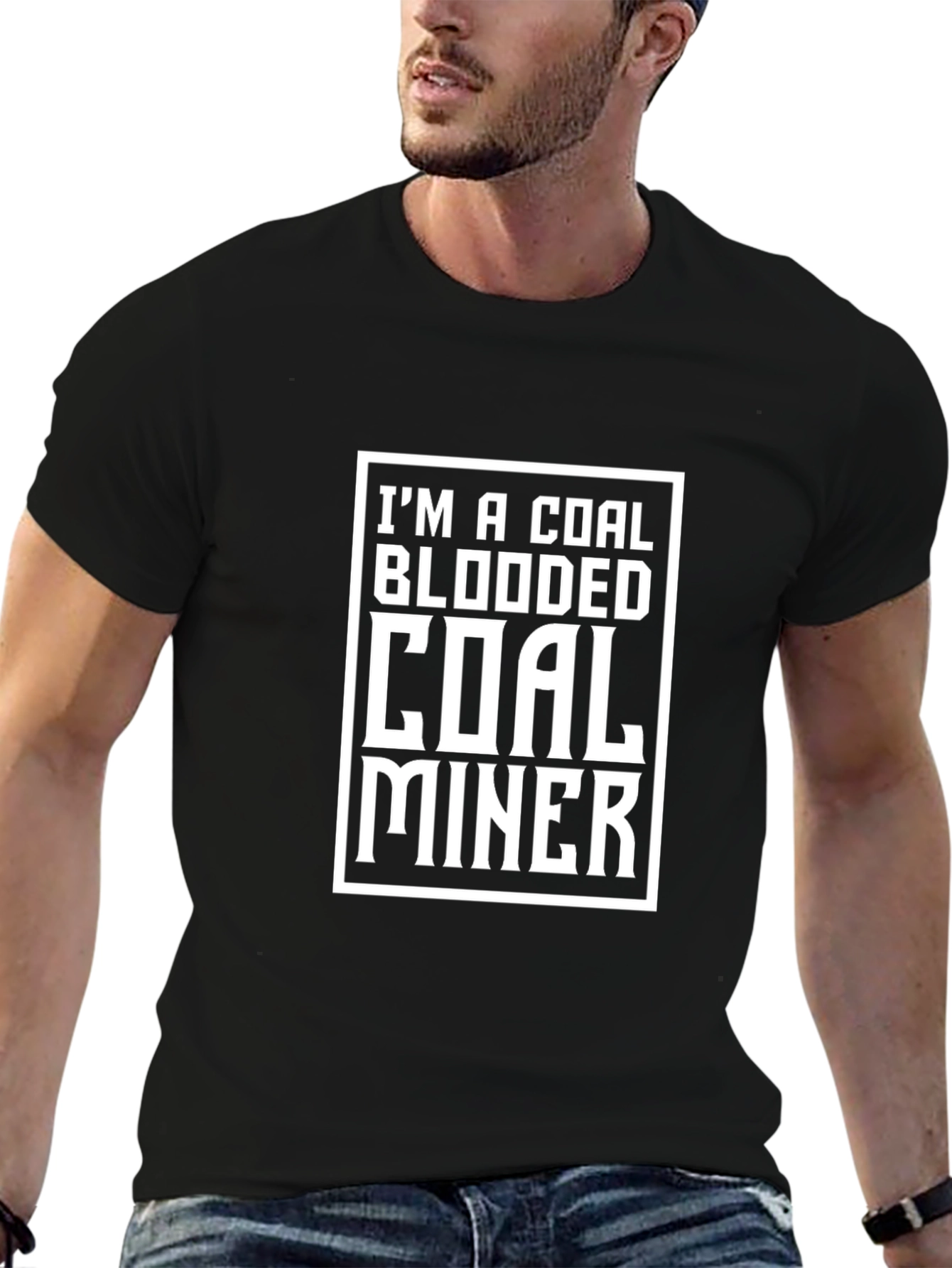 Coal Blooded Coal Miner Graphic T-Shirt