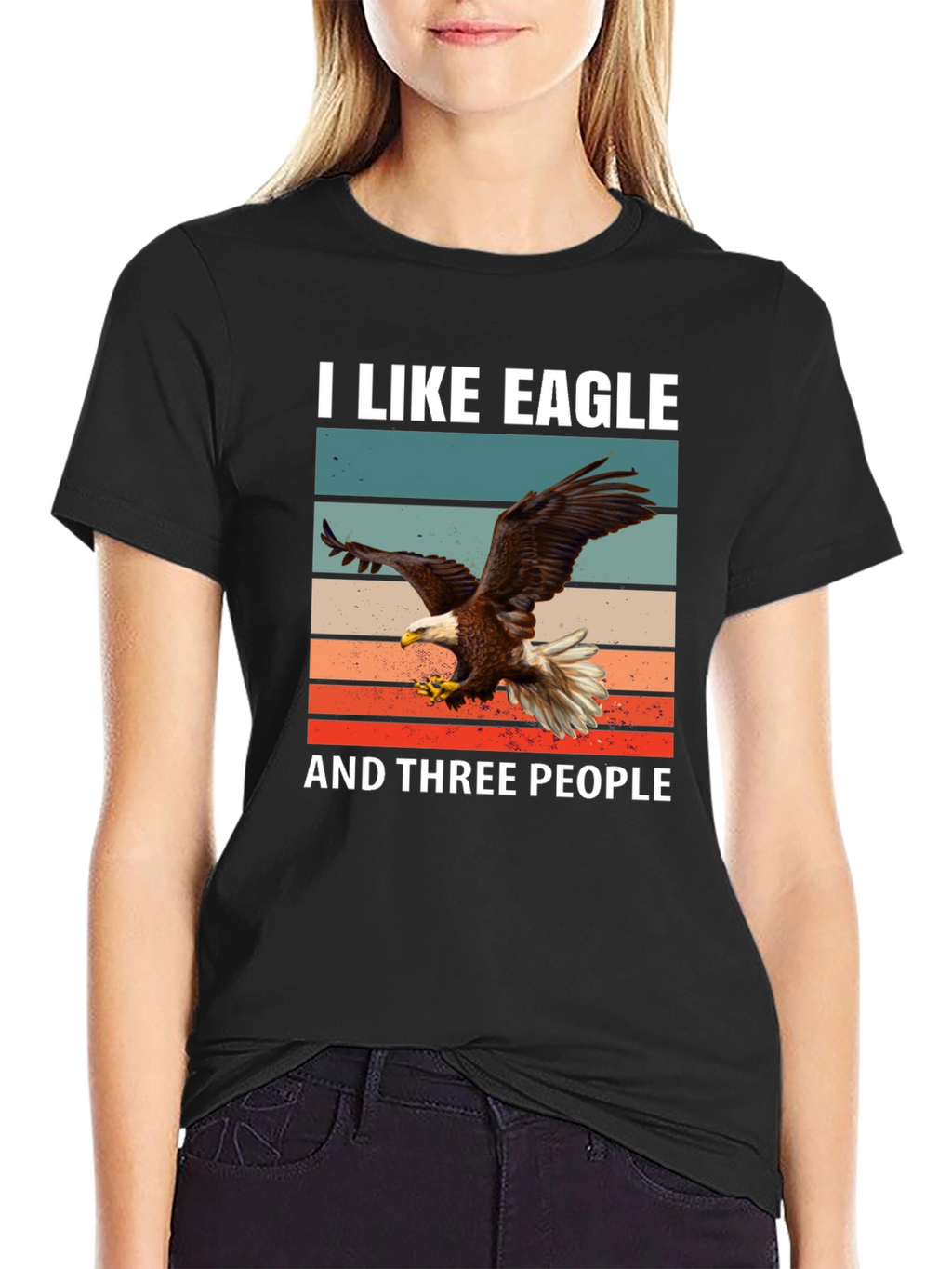 I Like Eagle and Three People T-Shirt