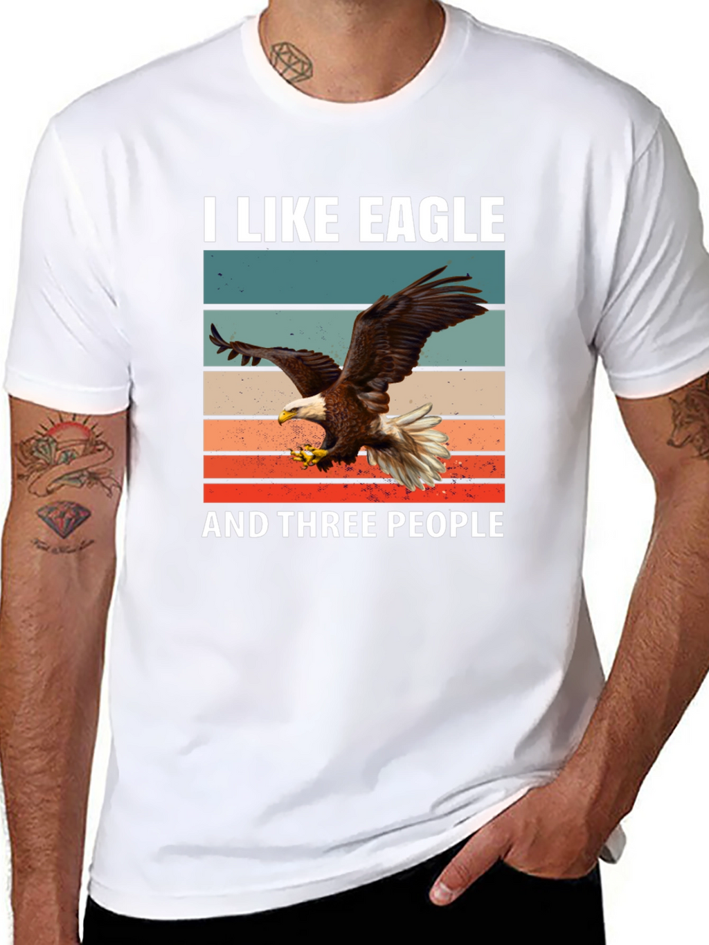 I Like Eagle and Three People T-Shirt
