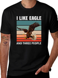 I Like Eagle and Three People T-Shirt